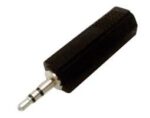 Adaptor 3.5mm Stereo Αρσενικό σε 6.3mm Mono Θηλυκό Πλαστικό Μαύρο Lancom EA2025
