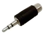 Adaptor 3.5mm Stereo Αρσενικό σε RCA Θηλυκό Ultimax Πλαστικό Μαύρο AU1337