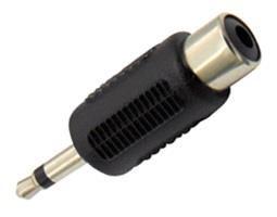 209713-o1.jpg Adaptor 3.5mm Mono Αρσενικό σε RCA Θηλυκό Πλαστικό Μαύρο JT-3174 - Image 1