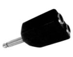 Adaptor 6.3mm Mono Αρσενικό σε 2x6.3mm Mono Θηλυκά Πλαστικό Μαύρο Lancom EA2068