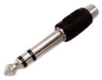 Adaptor 6.3mm Stereo Αρσενικό σε RCA Θηλυκό Πλαστικό Μαύρο JT3177