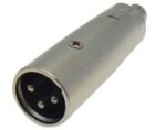 Adaptor XLR 3 Pin Αρσενικό σε RCA Θηλυκό Μεταλλικό JT-2160