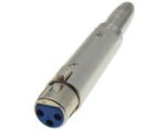 Adaptor XLR 3 Pin Θηλυκό σε 6.3mm Mono Θηλυκό Μεταλλικό JT-2151