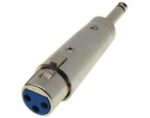 Adaptor XLR 3 Pin Θηλυκό σε 6.3mm Mono Αρσενικό Μεταλλικό JT2153