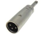 Adaptor XLR 3 Pin Αρσενικό σε 6.3mm Mono Αρσενικό Μεταλλικό JT-2154