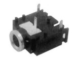 Βύσμα 3.5mm Mono Θηλυκό για PCB Πλαστικό Μαύρο 3P XJ-H025