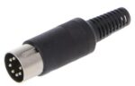 Βύσμα DIN 8 Pin Αρσενικό Καλωδίου Πλαστικό Μαύρο Ultimax 01.119.0007