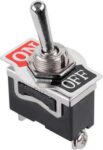 Διακόπτης Μοχλού Toggle OFF-ON 2 Pin SPST, 10A/250VAC, Φ12mm KN3C-101A-A1