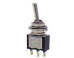 Διακόπτης Μοχλού Toggle ON-OFF-ON 3 Pin SP3T, 3A/250VAC, Φ6mm SCI TA-103-A1