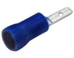 Ακροδέκτης Faston Ίσιος Αρσενικός 2.8mm για Καλώδιο έως 2.5mm² με Μπλε Μόνωση Ορείχαλκος M2-2.8V/8