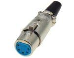 Βύσμα XLR 5 Pin Θηλυκό με Βίδα Καλωδίου Μεταλλικό JT2074