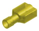 Ακροδέκτης Faston Ίσιος Αρσενικός 6.4mm για Καλώδιο έως 5mm² με Κίτρινη Πλήρης Μόνωση Ορείχαλκος MF5-6.4AF/8