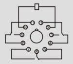 Ρελέ Ηλεκτρομαγνητικό 48VAC 10A 3 Επαφών N.C+N.O 11 Pin Λυχνίας Asiaon 60.13-3 - Image 2