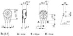 Ποτενσιόμετρο Trimmer Μονόστροφο Κάθετο 10kΩ 10x10mm - Image 2