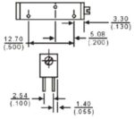 Ποτενσιόμετρο Trimmer Πολύστροφο Οριζόντιο 20kΩ 19x5mm - Image 2