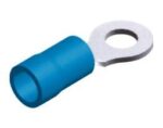 Ακροδέκτης Δακτυλίου Φ5.3mm για Καλώδιο έως 2.5mm² με Μπλε Μόνωση Χαλκός R2-5SV