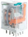 Ρελέ Ηλεκτρομαγνητικό 12VAC 6A 4 Επαφών N.O+N.C 10 Pin Faston Relpol R4N2014235012WT