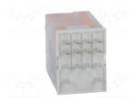Ρελέ Ηλεκτρομαγνητικό 12VAC 6A 4 Επαφών N.O+N.C 10 Pin Faston Relpol R4N2014235012WT - Image 2