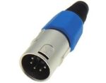 Βύσμα XLR 5 Pin Αρσενικό Καλωδίου Μεταλλικό Μπλε Ultimax MI6045
