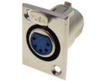 Βύσμα XLR 5 Pin Θηλυκό για Panel Μεταλλικό JT2116