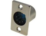 Βύσμα XLR 4 Pin Αρσενικό για Panel Μεταλλικό LZ138