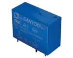 Ρελέ Ηλεκτρομαγνητικό 24VDC 10A 1 Επαφής N.O+N.C 5 Pin για PCB Sanyou SMI-S-124D