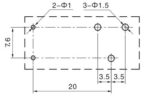 Ρελέ Ηλεκτρομαγνητικό 24VDC 10A 1 Επαφής N.O+N.C 5 Pin για PCB Sanyou SMI-S-124D - Image 3