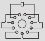 Ρελέ Ηλεκτρομαγνητικό 12VDC 10A 3 Επαφών N.O+N.C 11 Pin Λυχνίας Asiaon 60.13-3 - Image 3