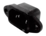 Βύσμα Ρεύματος 3 Pin C14 για Panel Κολλητό 220VAC 10A ST-A01-002L