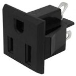Βύσμα Ρεύματος Αμερικής 3 Pin NEMA 5-15 Θηλυκό για Panel 125VAC 15A Ultimax AC-7070