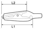 Κροκοδειλάκι 5Α, Μήκος 44.5mm, Άνοιγμα 11mm με Μόνωση Κόκκινο Krode AT-0003 - Image 2