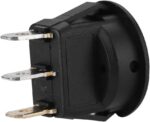 Διακόπτης Rocker OFF-ON 3 Pin SPST, Φωτιζόμενος Κόκκινος 20A/14VDC, Φ20.2mm SCI R13-112B2-02-BBR - Image 4