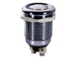 Πιεζοδιακόπτης Push ON SPST-NO, IP65, 2A/250VAC Φ19mm Μεταλλικός Dahe PBS-28B-3