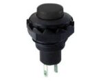 Πιεζοδιακόπτης Push ON SPST-NO, 1.5A/250VAC Φ12mm Μαύρος SCI R13-502Α