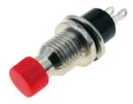 Πιεζοδιακόπτης Push ON SPST-NO, 1.96N, 1.5A/250VAC Φ7mm Κόκκινος PB05B-R
