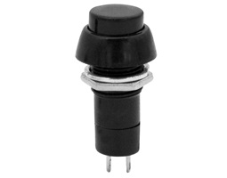 240396-o1.jpg Πιεζοδιακόπτης Push ON SPST-NO, Φ12mm Μαύρος PBS-11B - Image 1