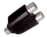 Adaptor RCA Θηλυκό σε 2x RCA Θηλυκά Πλαστικό Μαύρο Lancom EA2077