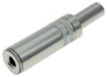 Βύσμα 3.5mm Mono Θηλυκό Μεταλλικό Καλωδίου H007C