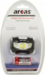 Φακός Κεφαλής LED Μπαταρίας 160lm Δέσμη 120m IPX6 με 7 Λειτουργίες Φωτισμού 35x60x40mm Arcas 30710010 - Image 5