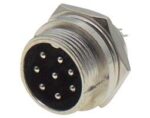 Βύσμα Μικροφώνου 8 Pin Αρσενικό για Panel Μεταλλικό LZ314
