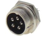 Βύσμα Μικροφώνου 5 Pin Αρσενικό για Panel Μεταλλικό LZ308
