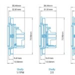 Shelly Wall Switch 1 Περίβλημα Μονού Επιτοίχιου Διακόπτη Χωνευτό με Ειδική Θέση για Smart Διακόπτες Shelly Λευκό - Image 4