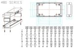 Κουτί Κατασκευών Πλαστικό ABS Γκρι 150x80x45mm με Οδηγούς για PCB Gainta G445 - Image 3