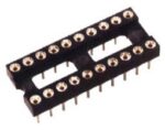 Βάση Ακριβείας για Ολοκληρωμένο Κύκλωμα DIP 16 Pin 7.62mm/2.54mm Επίχρυση 169-16P Connfly
