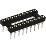 Βάση Ακριβείας για Ολοκληρωμένο Κύκλωμα DIP 18 Pin 7.62mm/2.54mm Επίχρυση 169-18P Connfly
