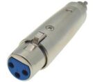 Adaptor XLR 3 Pin Θηλυκό σε RCA Αρσενικό Μεταλλικό JT2157