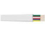 Τηλεφωνικό Καλώδιο Flat 6x0.12mm Λευκό HEC429 1m
