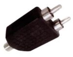 Adaptor RCA Θηλυκό σε 2x RCA Αρσενικά Πλαστικό Μαύρο Lancom EA2084