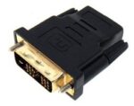Adaptor DVI-D Single Link 18+1 Pin Αρσενικό σε HDMI Θηλυκό με Επίχρυσα Βύσματα Μαύρο Lancom