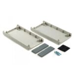 Κουτί Κατασκευών Πλαστικό ABS Γκρι 150x80x30mm με Οδηγούς για PCB Gainta G443 - Image 2